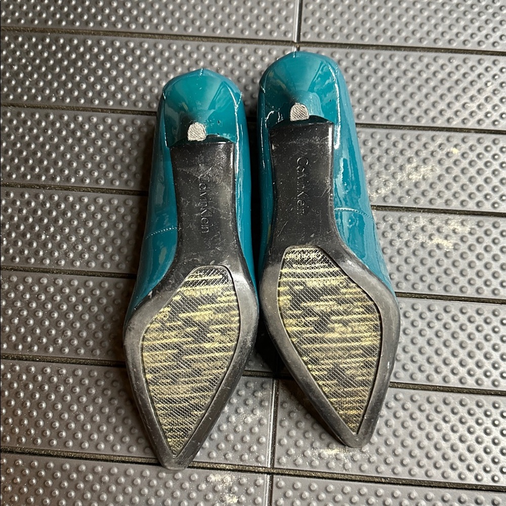 Calvin Klein Teal Women's Pumps - Picture 3 of 4